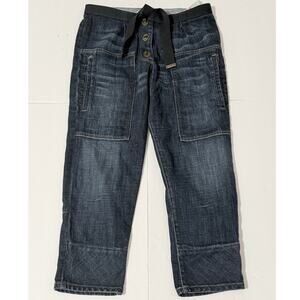 Current/Elliott + Marni The Seam Patch Pant Jeans, Size 26